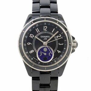 CHANEL J12 Phase De Lune H3406 Moon phase Automatic Black Dial Mens 90275661